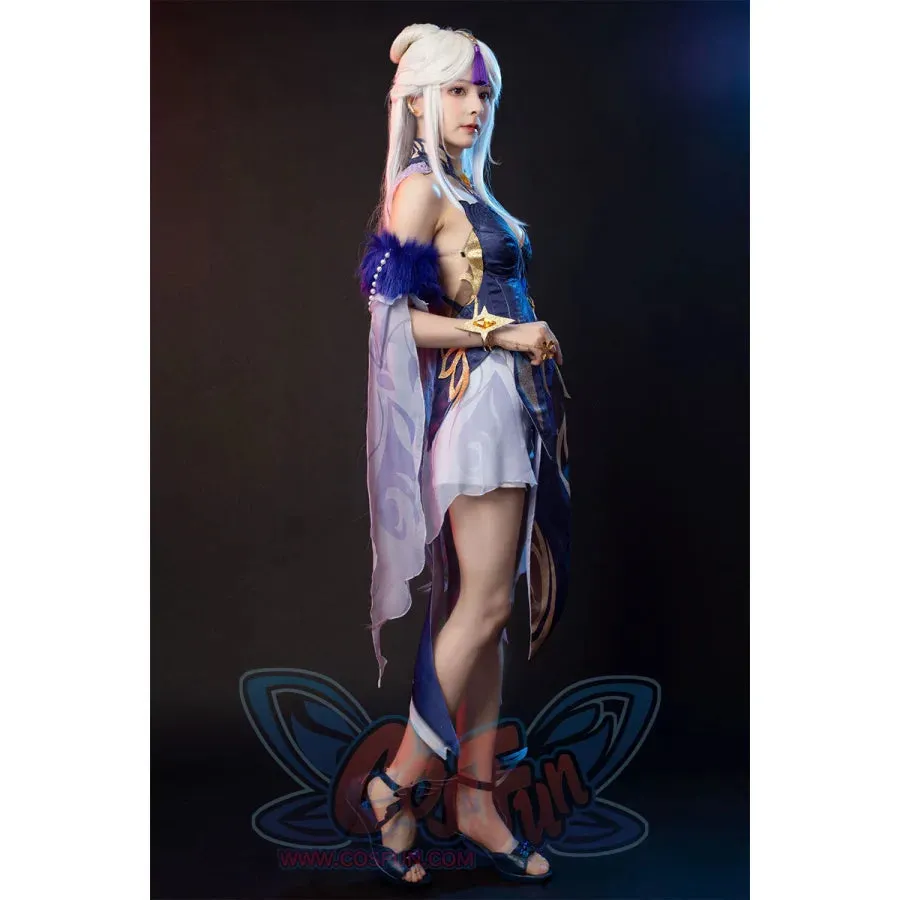 Genshin Impact Ningguang Orchid's Evening Gown Cosplay Costume C00976