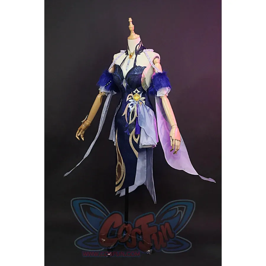 Genshin Impact Ningguang Orchid's Evening Gown Cosplay Costume C00976