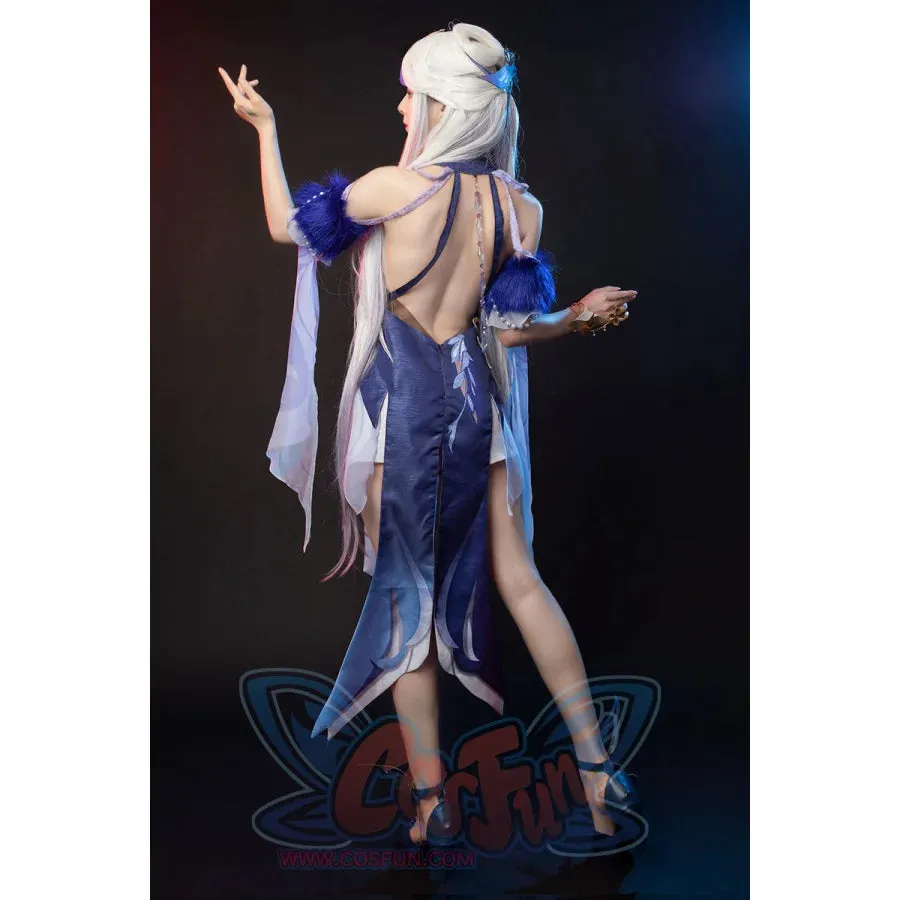 Genshin Impact Ningguang Orchid's Evening Gown Cosplay Costume C00976