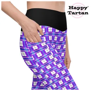 ✨'Gigha Sky' Happy Tartan®  Ladies Yoga Leggings with Pockets✨