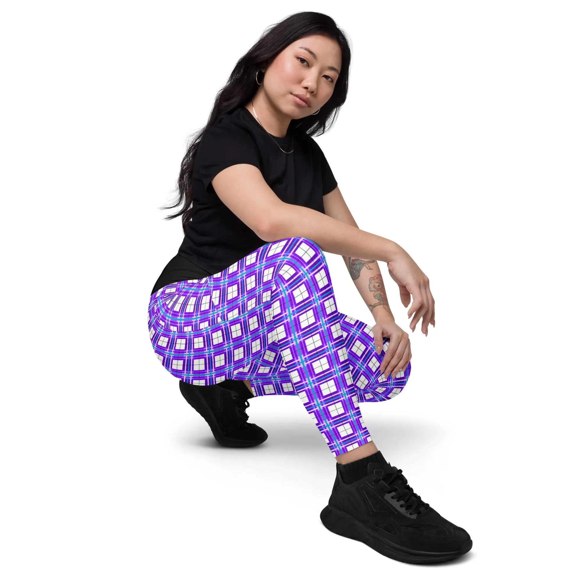 ✨'Gigha Sky' Happy Tartan®  Ladies Yoga Leggings with Pockets✨