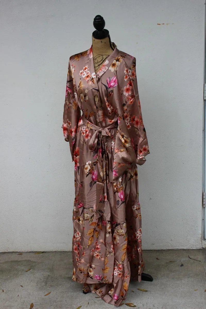 Gipsy Beige Silk Kimono