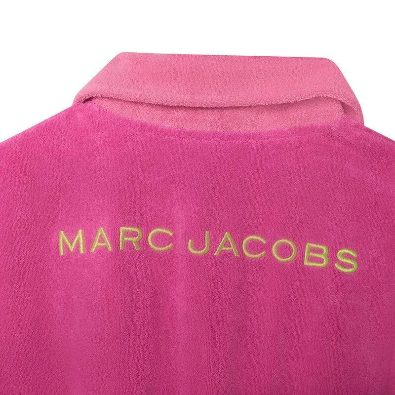 Girls Pink Terry Towel Playsuit