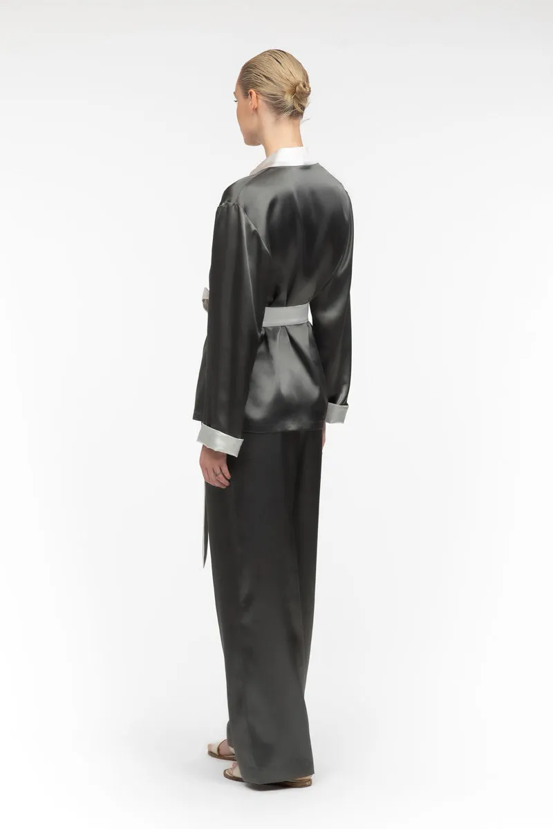 Gray Satin Pajama
