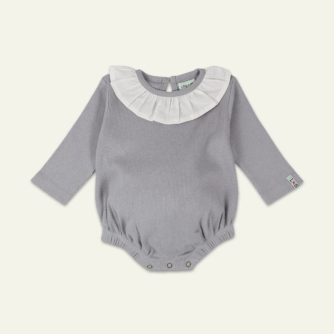 Grey Plain Romper