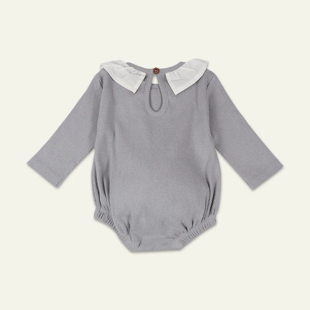 Grey Plain Romper
