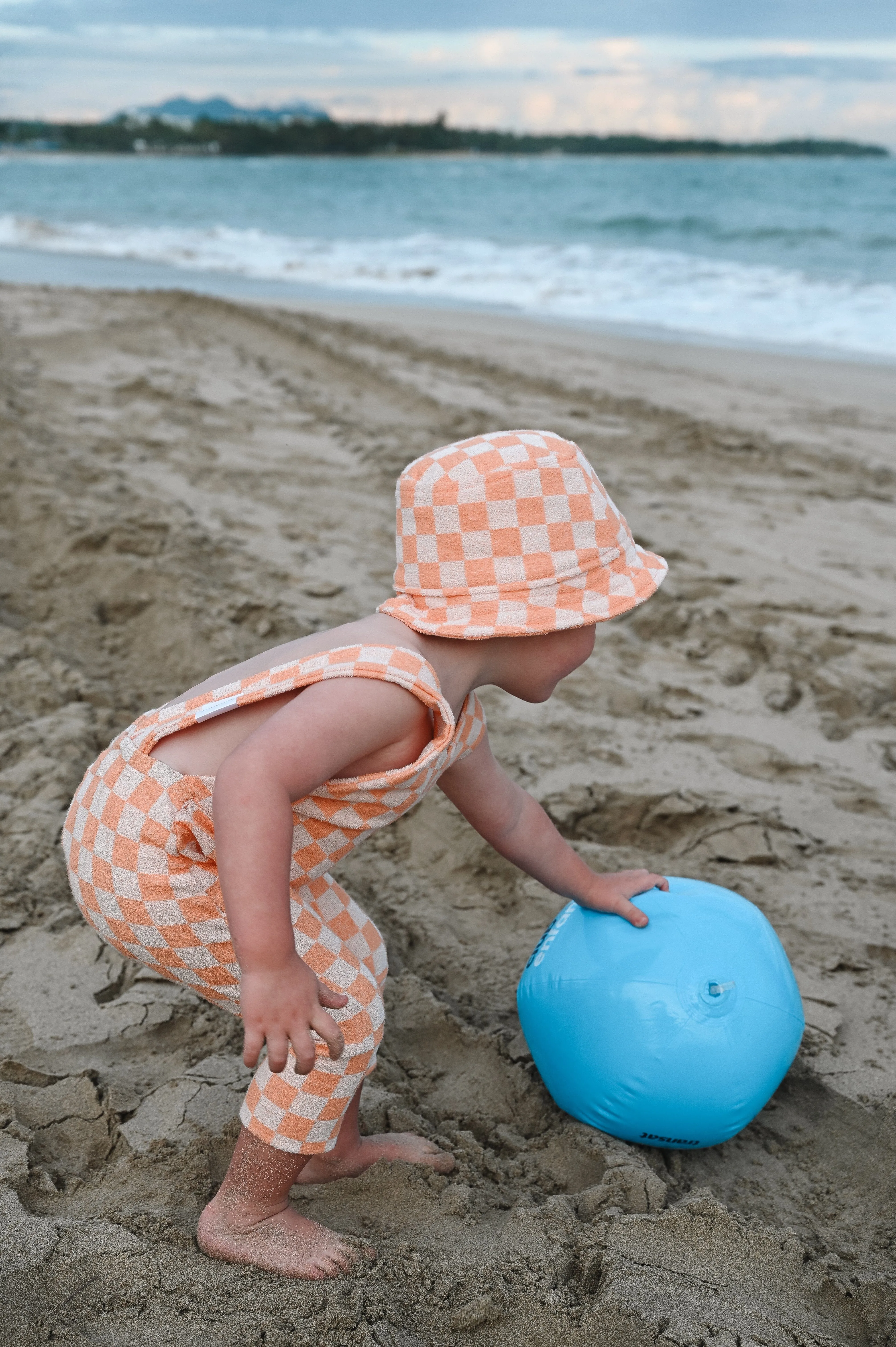 Grow With Me Shorts Overalls | Clementine Sorbet Checkered