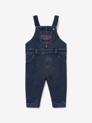 Guess Baby Boys Denim Knit Dungarees in Blue