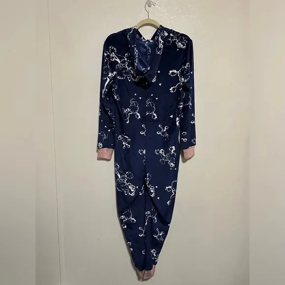 Hale Bob Lounge Pajama Onesie with Poodles size Medium