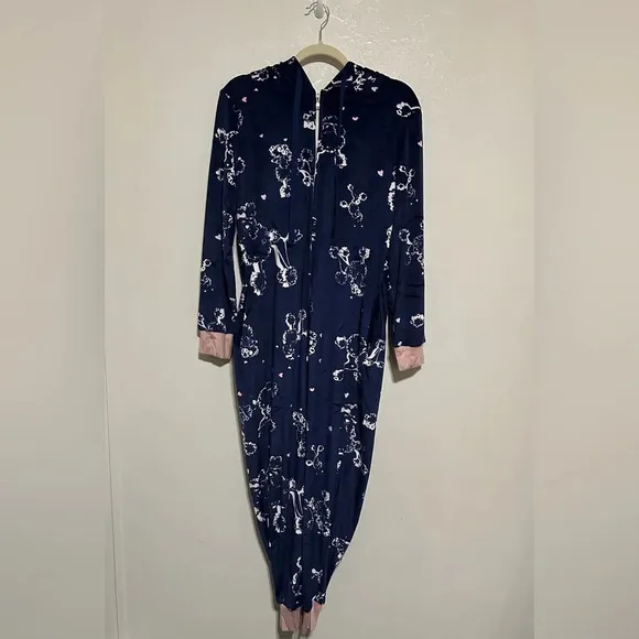 Hale Bob Lounge Pajama Onesie with Poodles size Medium