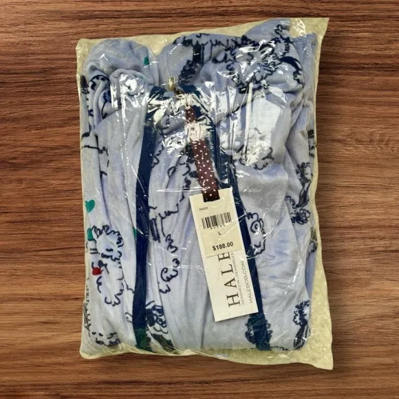 Hale Bob Onesie Zip Up Hoodie Pajamas with Poodle Print Size Large NWT $…