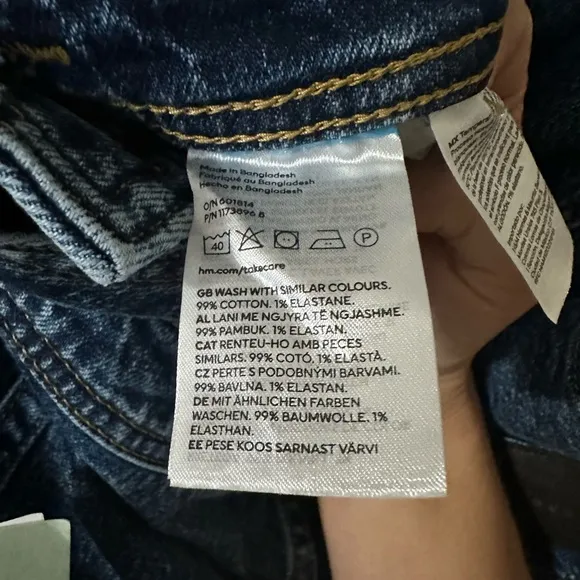 H&amp;M Flared Denim Overalls NWOT