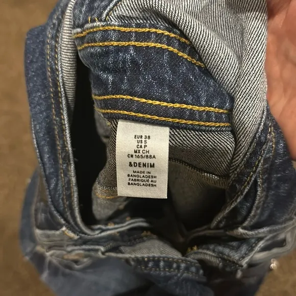 H&amp;M Flared Denim Overalls NWOT