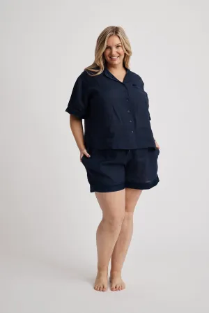 Hank & Hera - Hera - Pajama Set - Short - Navy