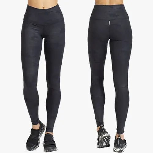 Hard Tail Embossed Camo High Rise Legging