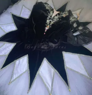 Harlequinade Black and White Tutu