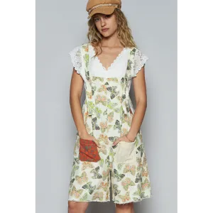 Heart A Flutter Shorts Overalls
