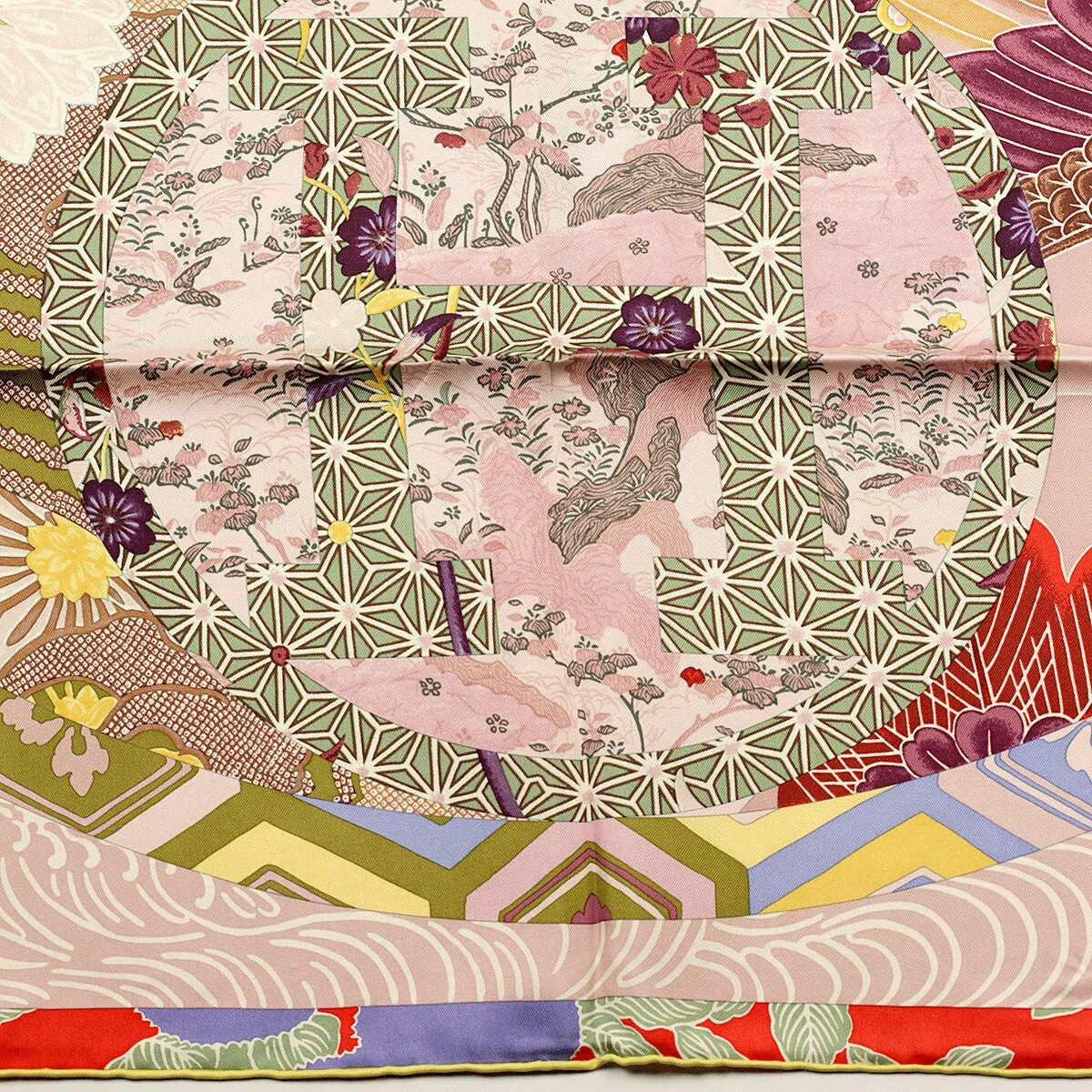 Hermes Scarf "Ex-Libris en Kimonos" by Anamorphee 90cm Silk | Grail