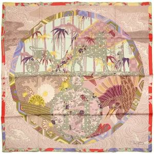 Hermes Scarf "Ex-Libris en Kimonos" by Anamorphee 90cm Silk | Grail