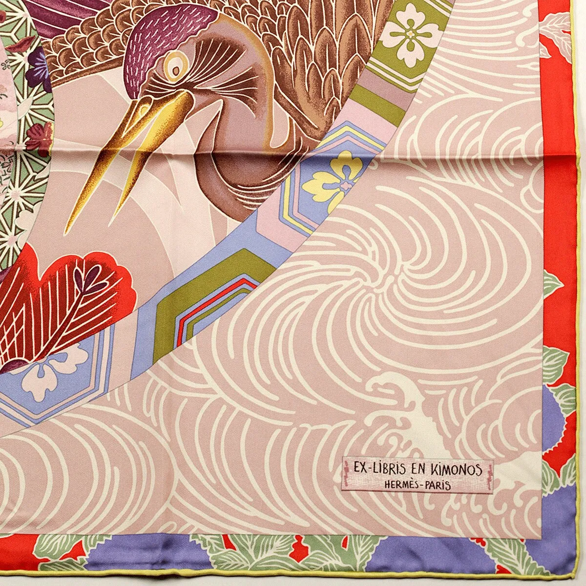 Hermes Scarf "Ex-Libris en Kimonos" by Anamorphee 90cm Silk | Grail