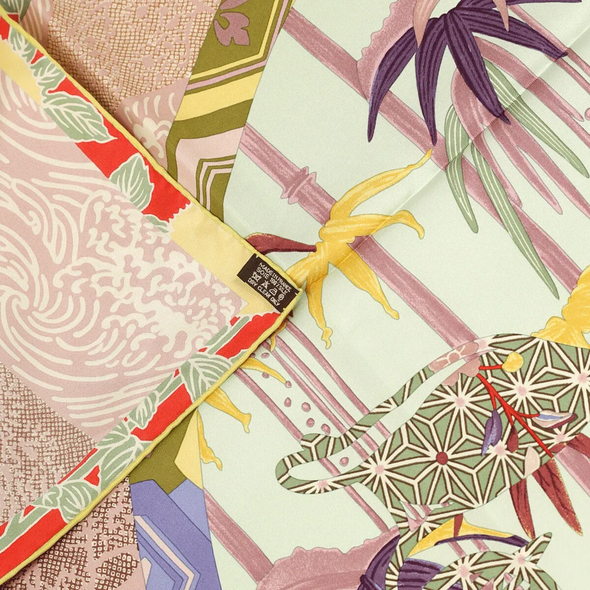 Hermes Scarf "Ex-Libris en Kimonos" by Anamorphee 90cm Silk | Grail