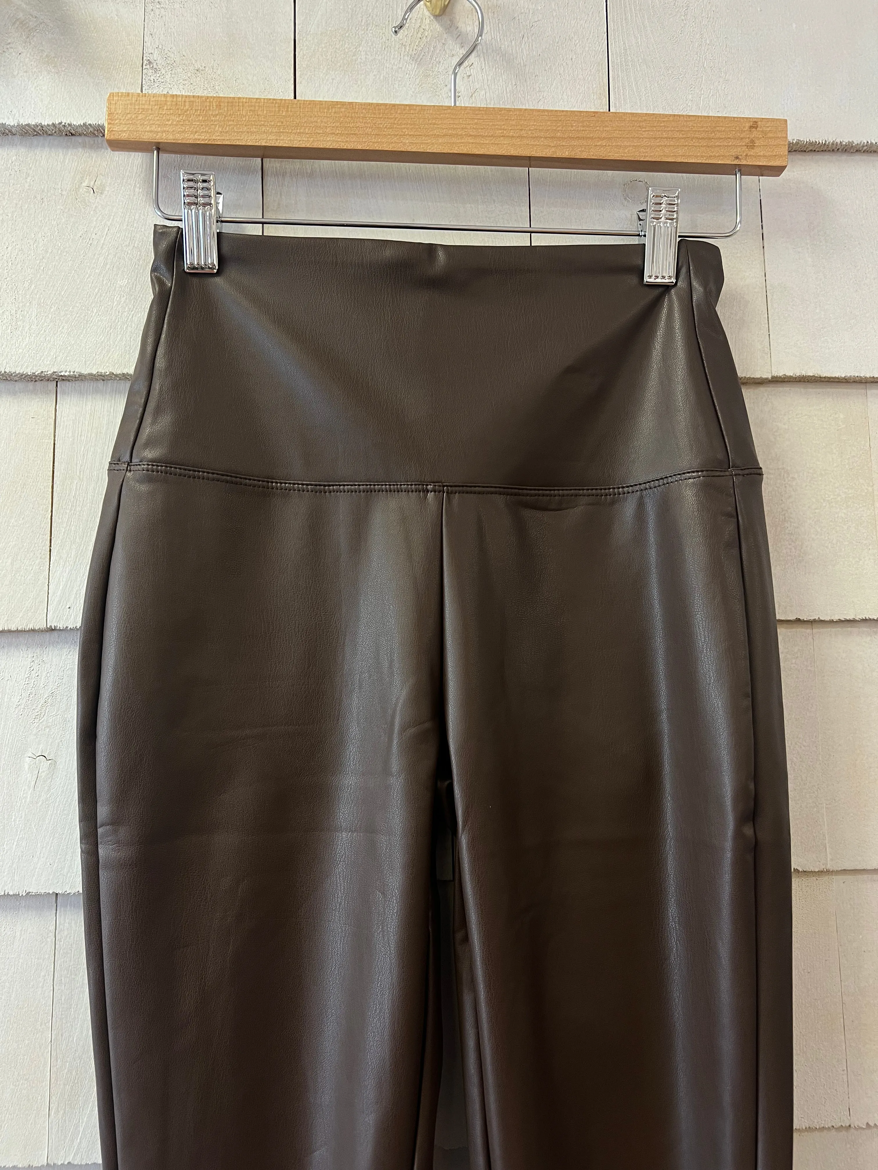 High Rise Faux Leather Leggings