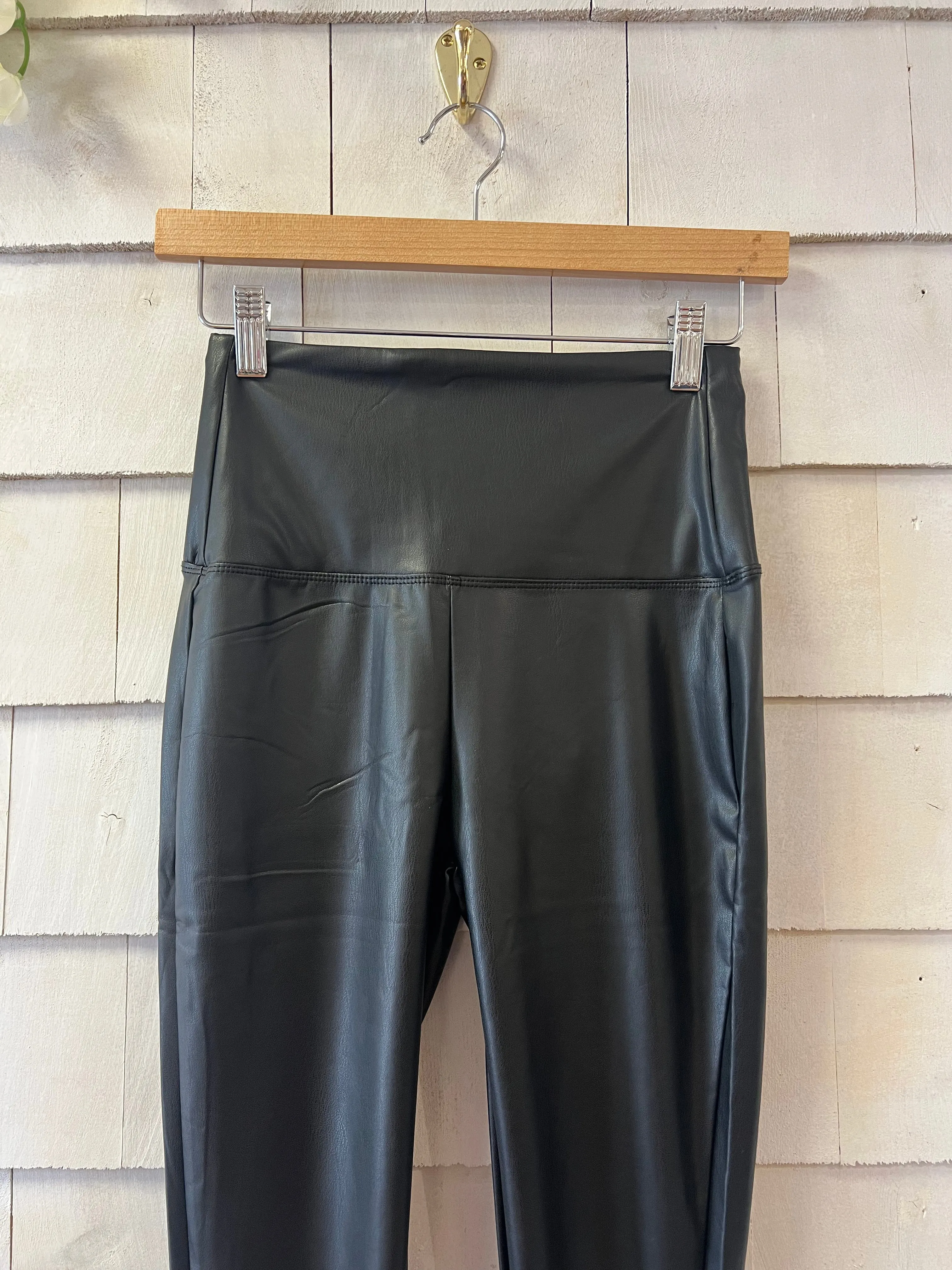 High Rise Faux Leather Leggings