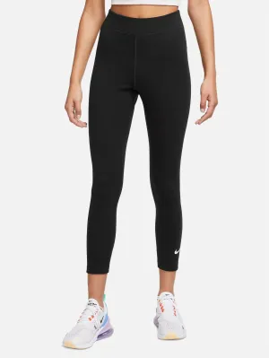 High Waisted 7/8 Leggings - Black