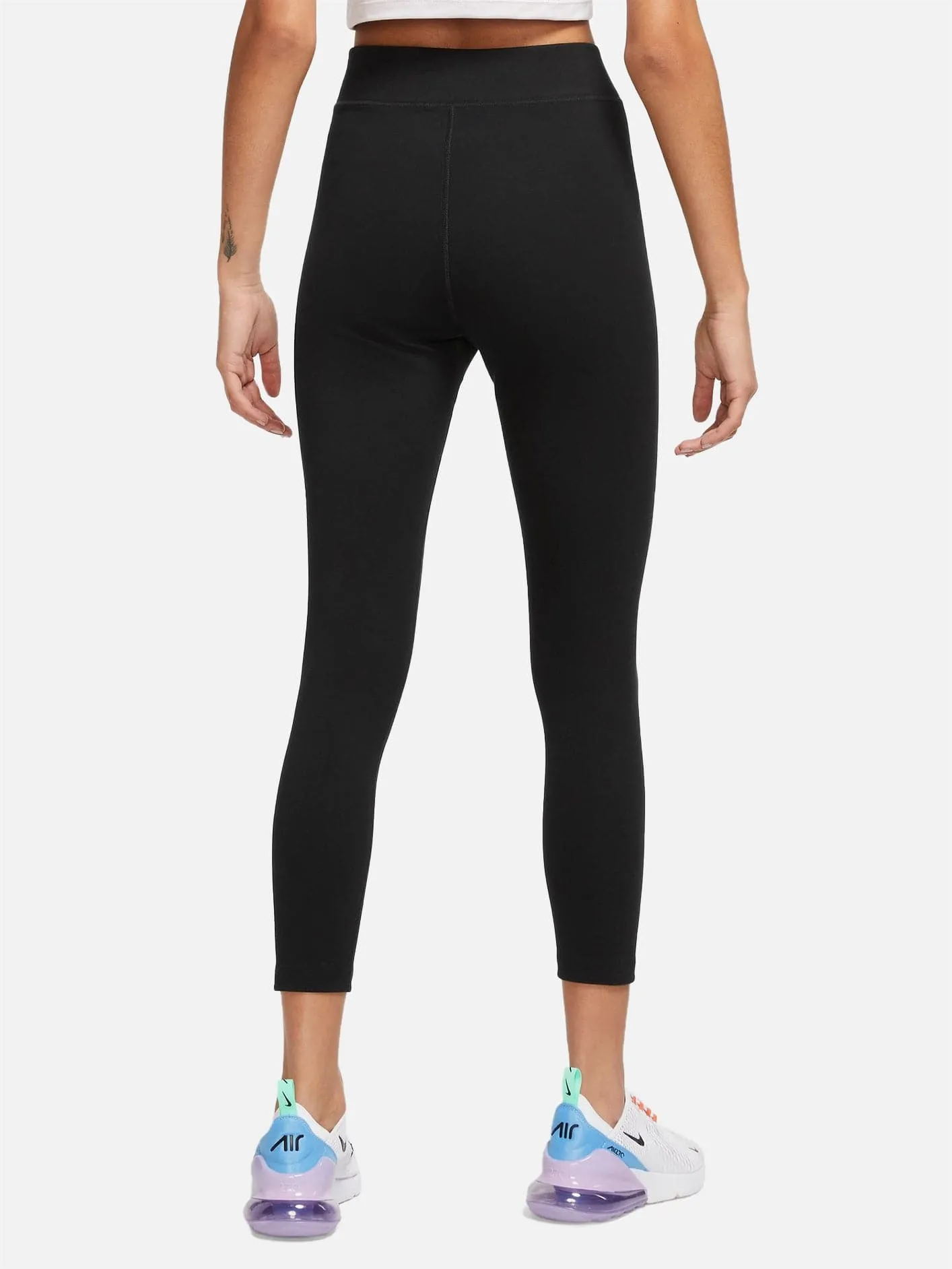 High Waisted 7/8 Leggings - Black