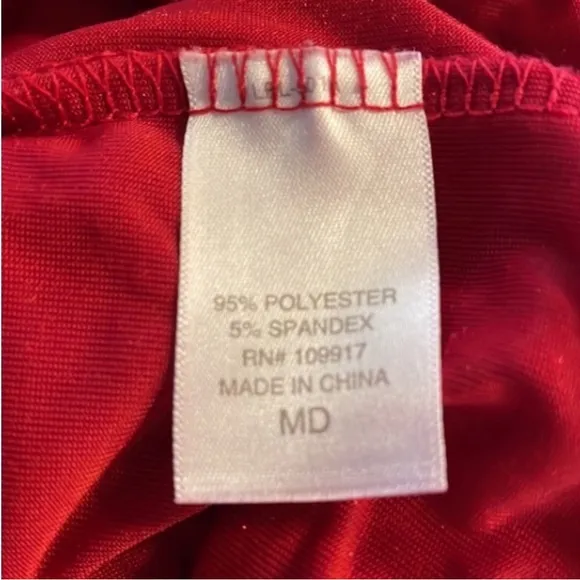 Hoodie Footie Velour Pajamas Onesie Cardinal Red Pj Feetie Pockets Thumb Hole M