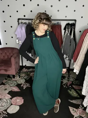 Hunter Green Wide Leg Jumpsuit