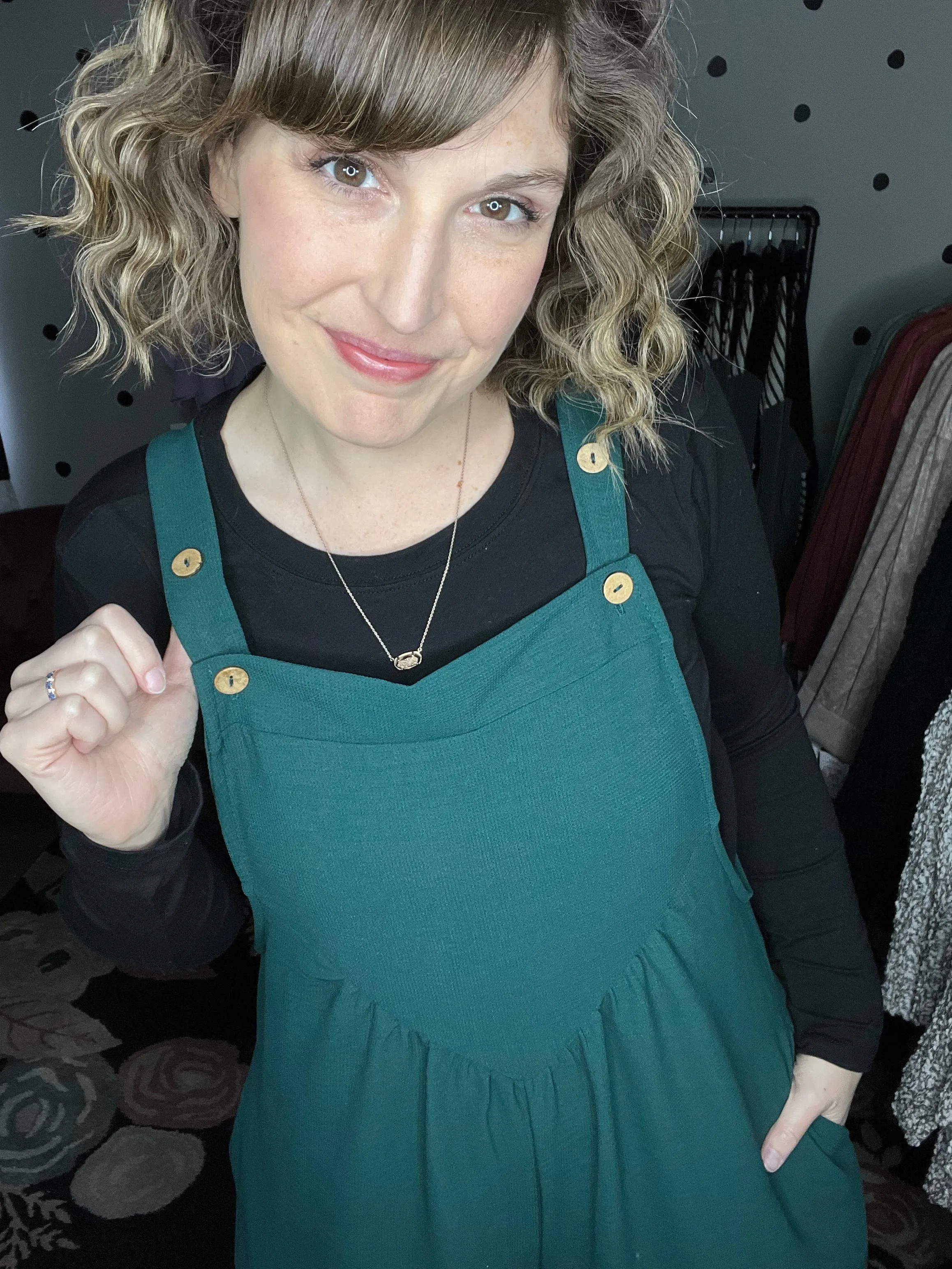 Hunter Green Wide Leg Jumpsuit