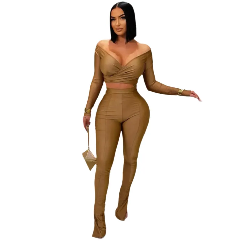 Ice Scuba Wrap Top and Leggings Set