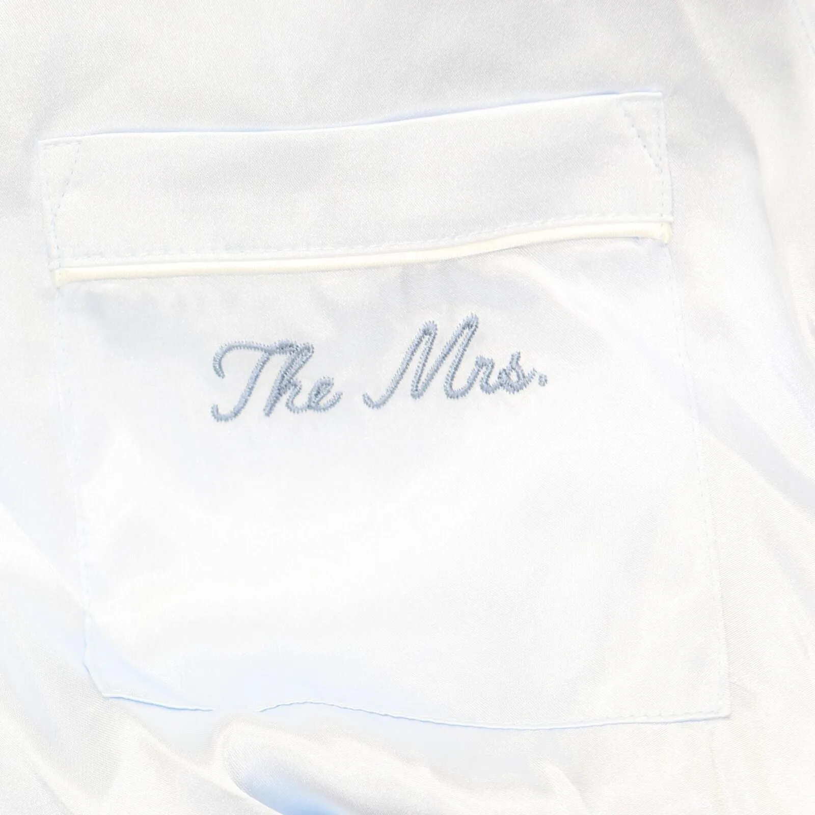 In Bloom by Jonquil Mrs Satin Short Shirt Pajamas Set Blue XL