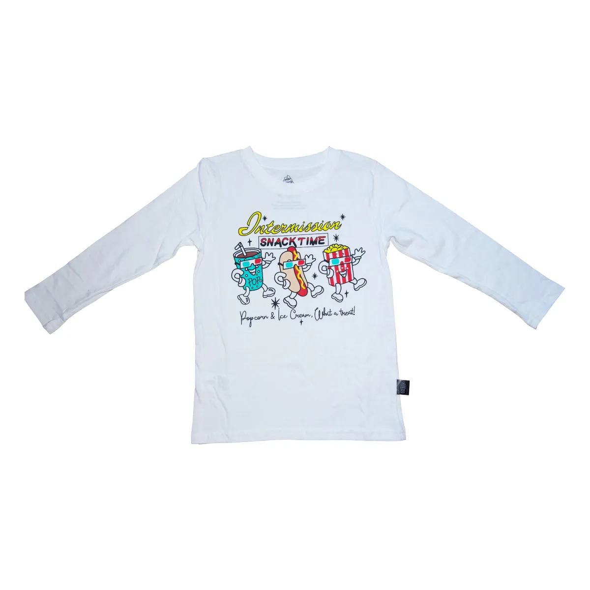 Intermission Graphic Long Sleeve Tee in White