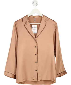 intimissimi  Mannish-cut Long Sleeve Silk Satin Shirt UK S