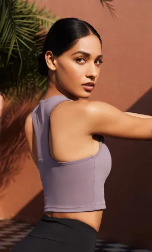 Iris Square Neck Bra-Tank