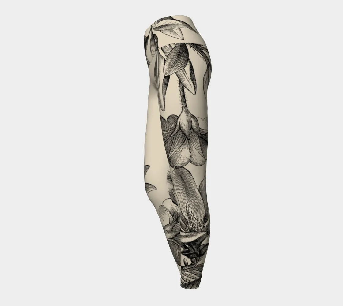 Ivory Floral Legging