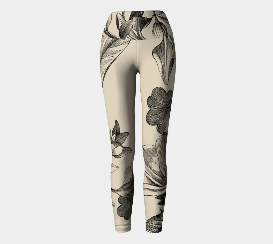 Ivory Floral Legging