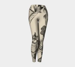 Ivory Floral Legging