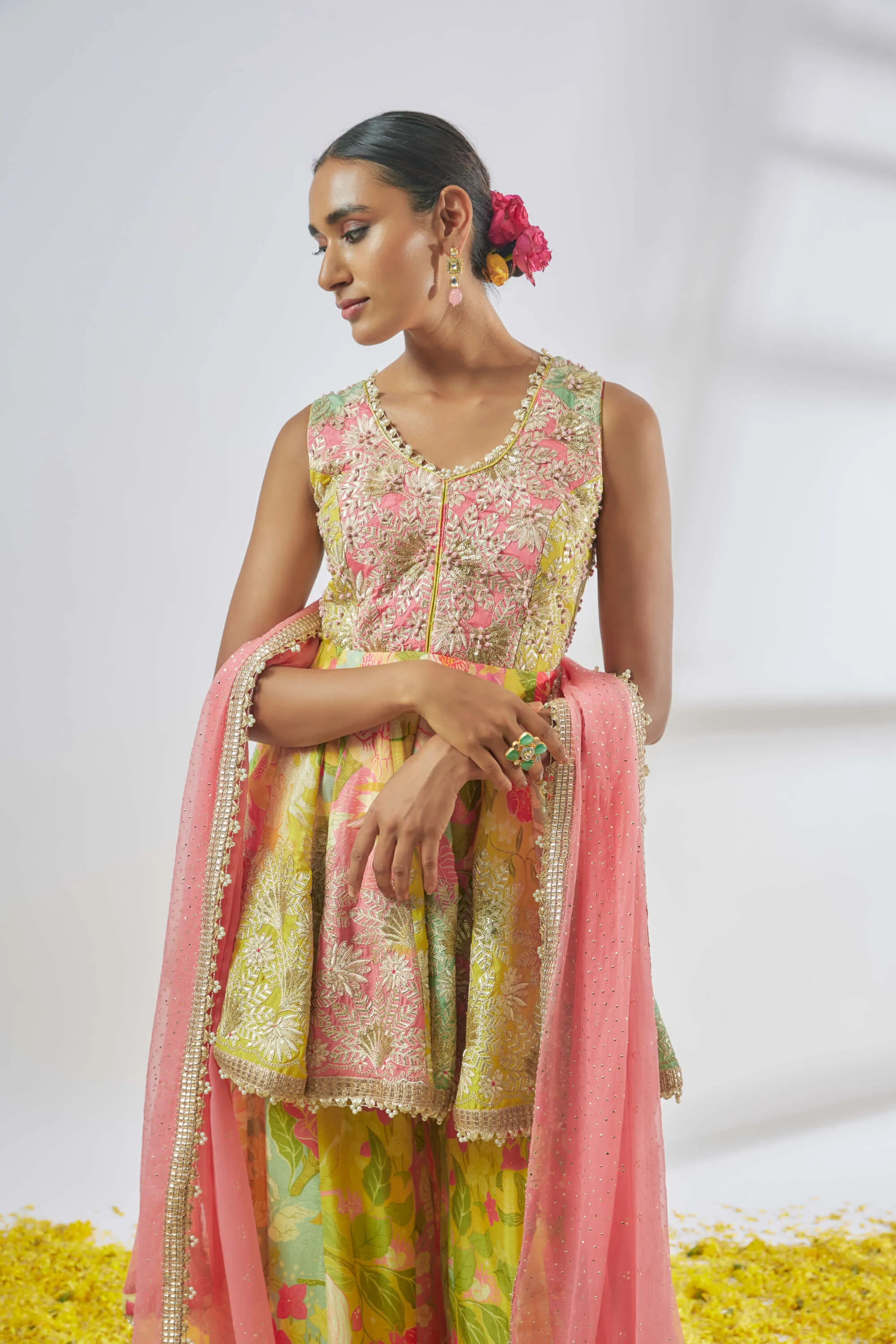 Jaanvi multicolor sharara set
