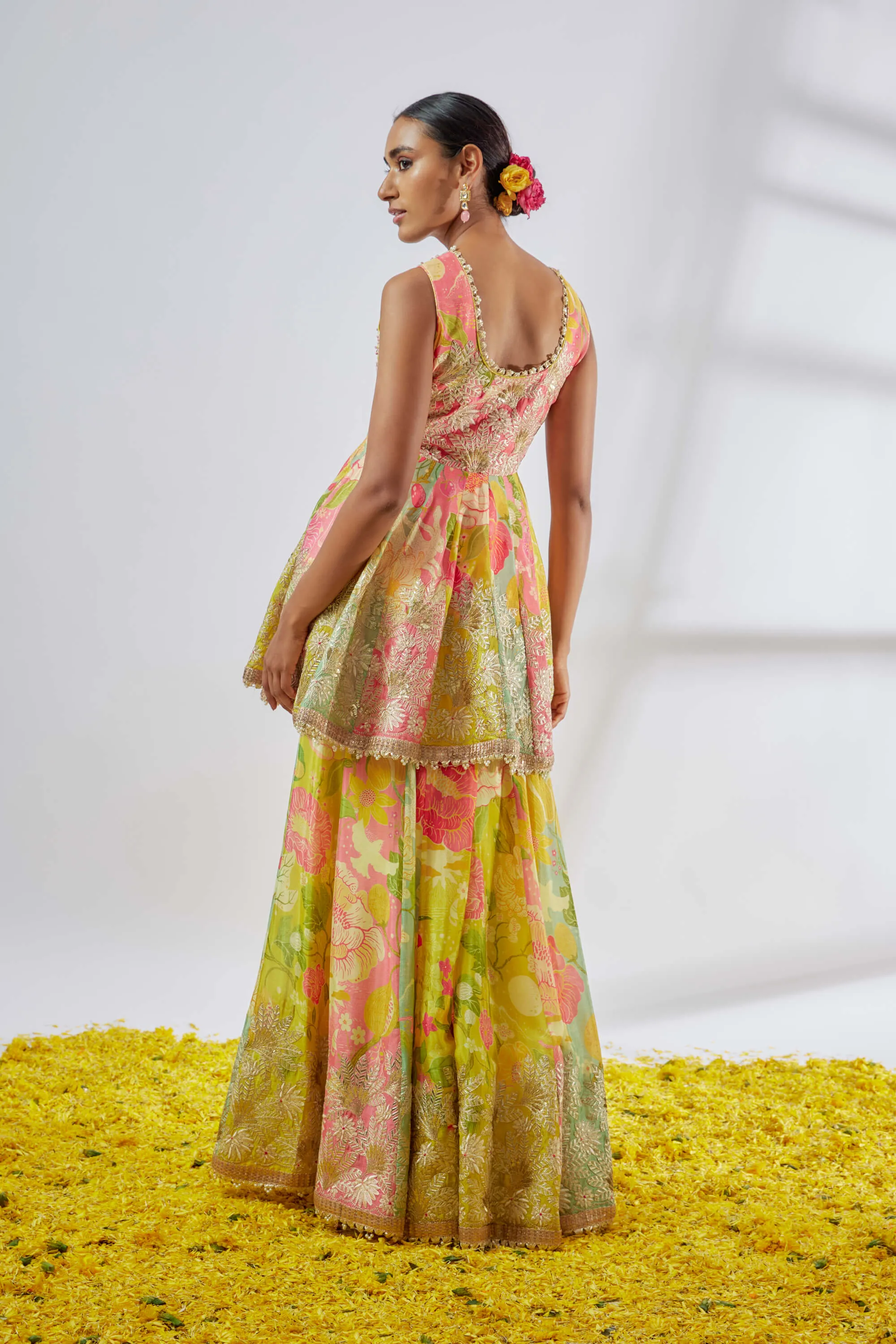 Jaanvi multicolor sharara set