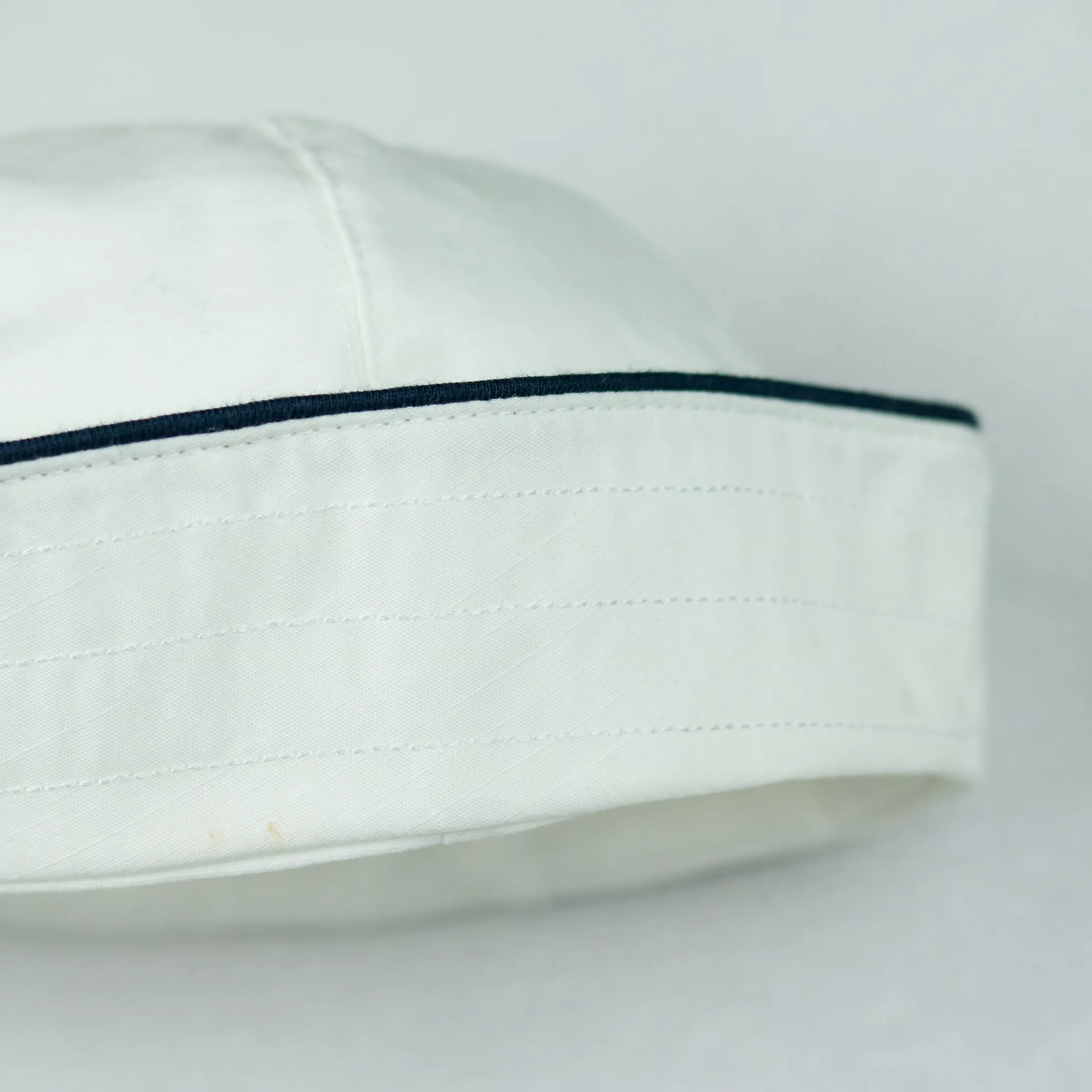 Jaden White Linen Boys Sailor Romper with Hat