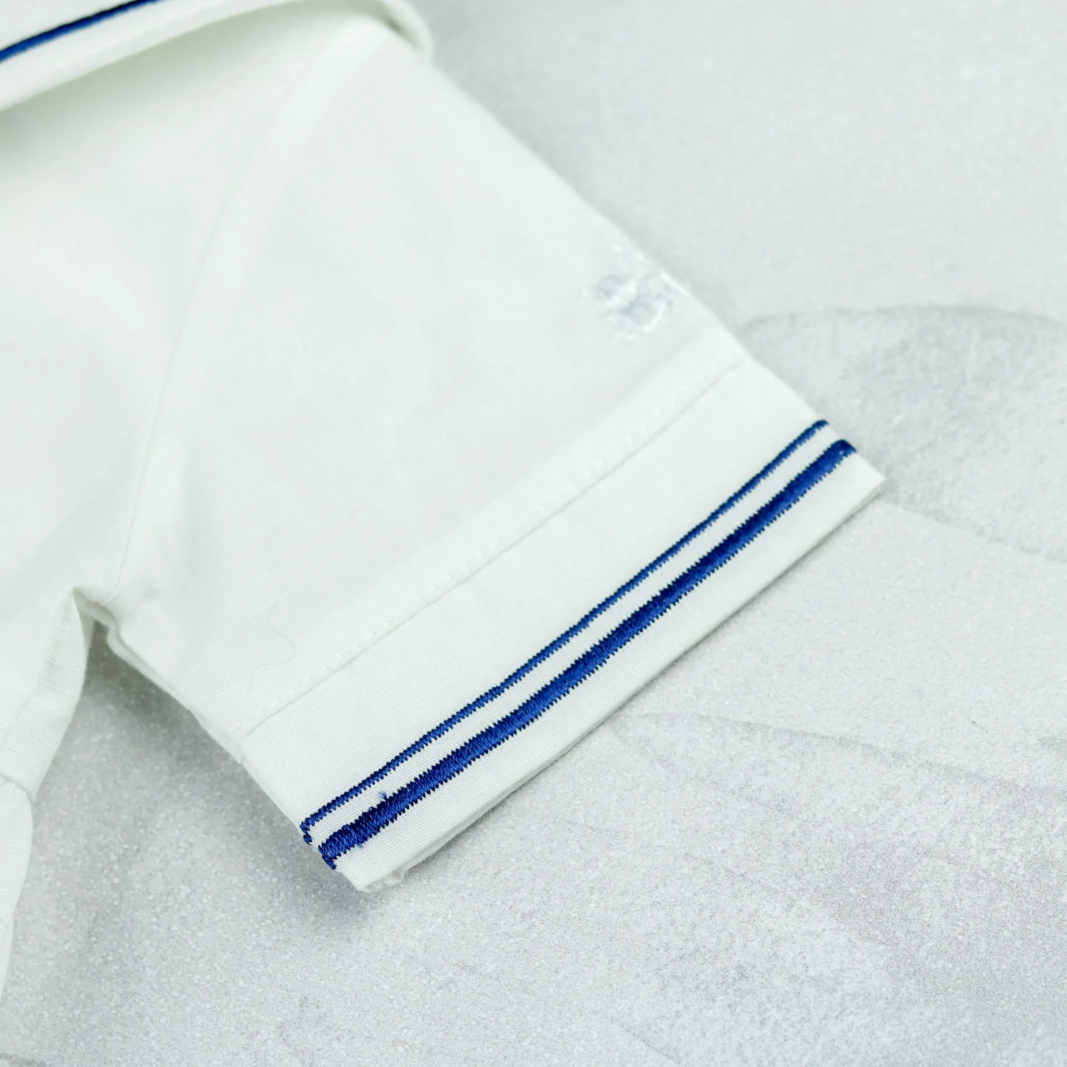 Jaden White Linen Boys Sailor Romper with Hat