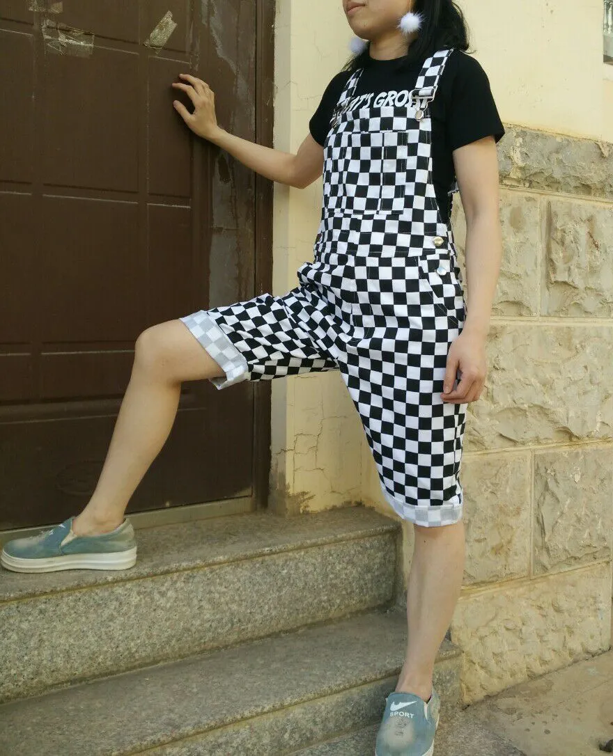 Janessa Checkerboard Plaid Jumpsuit Overalls