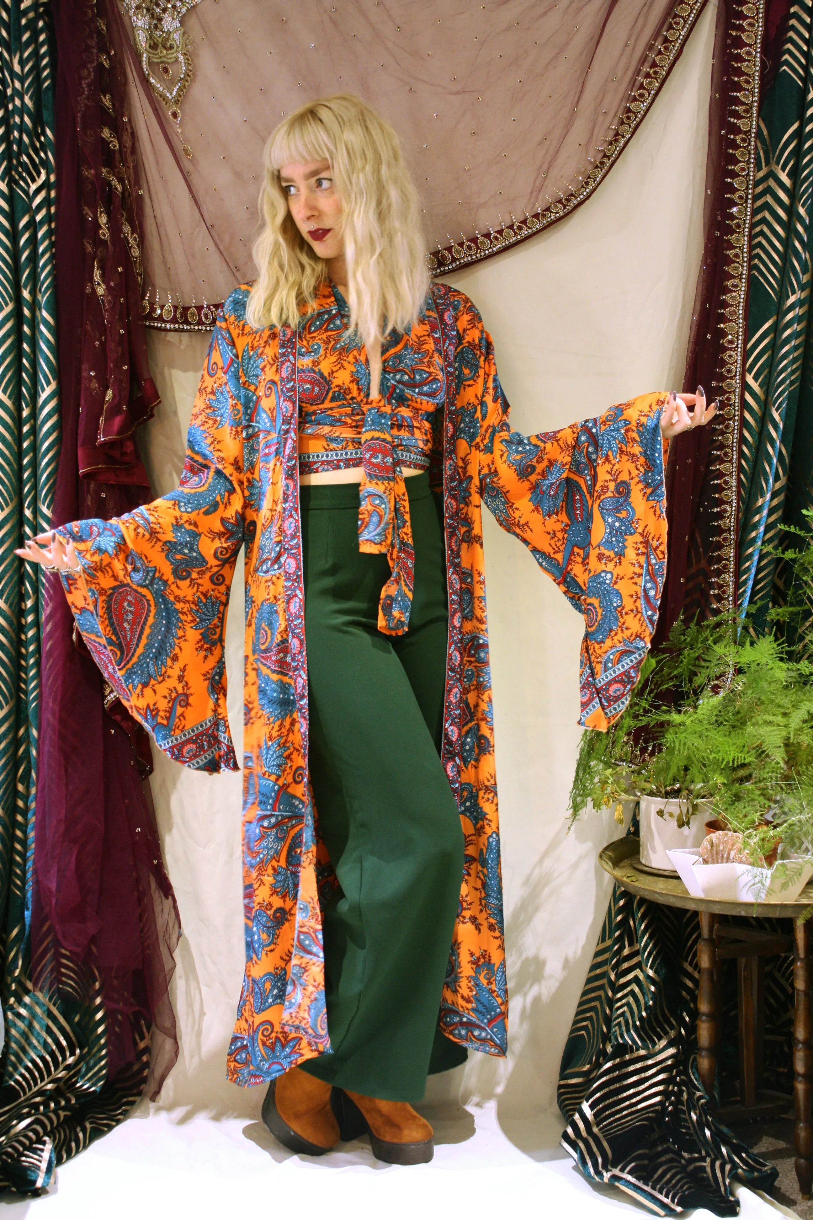 'Janis' Flared Sleeve Kimono