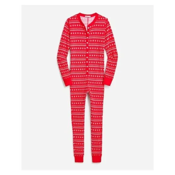 🆕J.Crew Pajamas - Waffle Henley Pajama Suit Onesie
