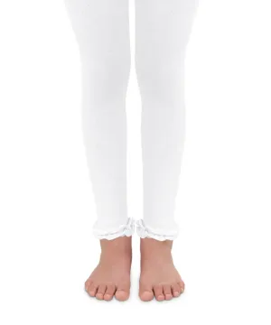 Jefferies Socks Pima Cotton Ruffle Footless Tights