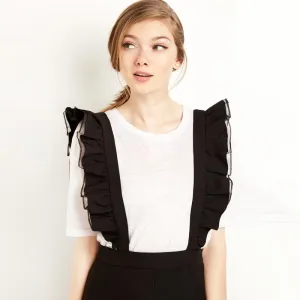 Jennifer Black Ruffle Sleeve Jumpsuit