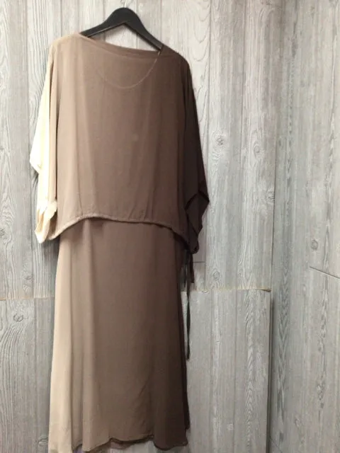 Jerry Giardelli Silk Dress 3pc Set Size Large/X-Large